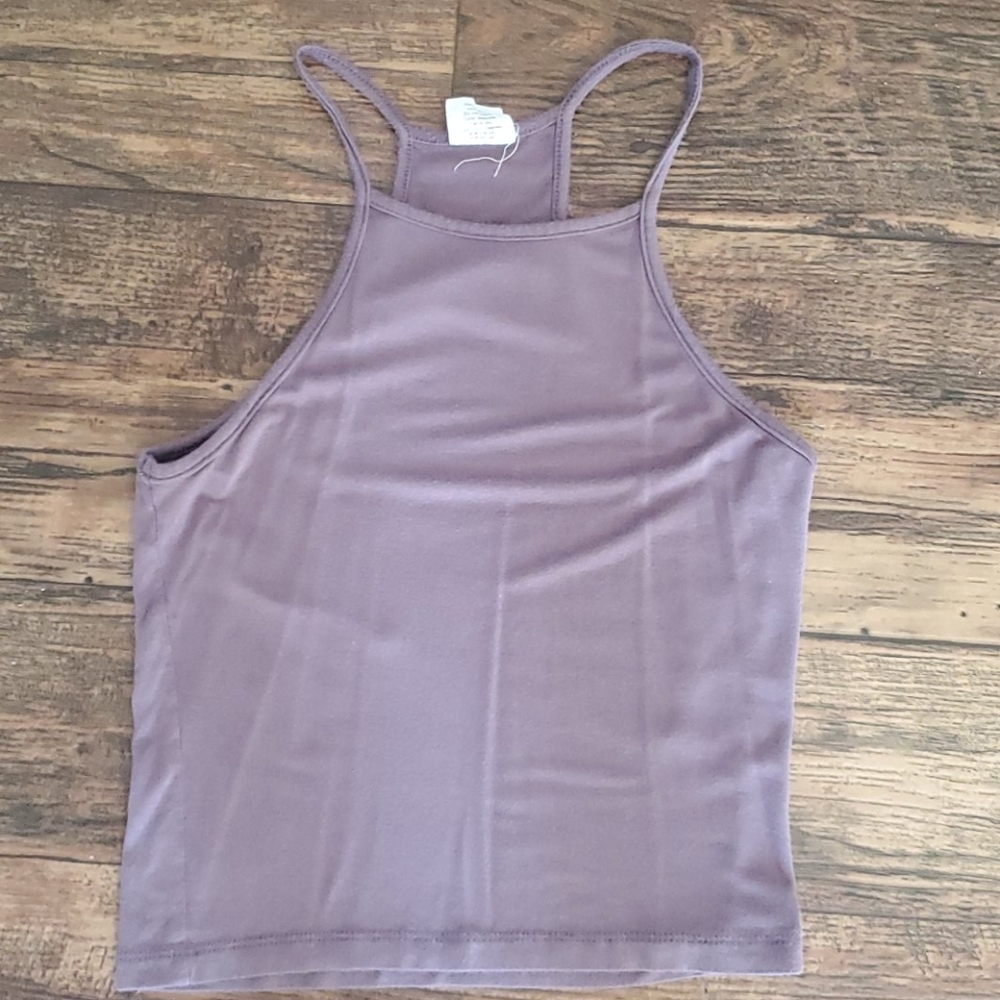 Purple crop top